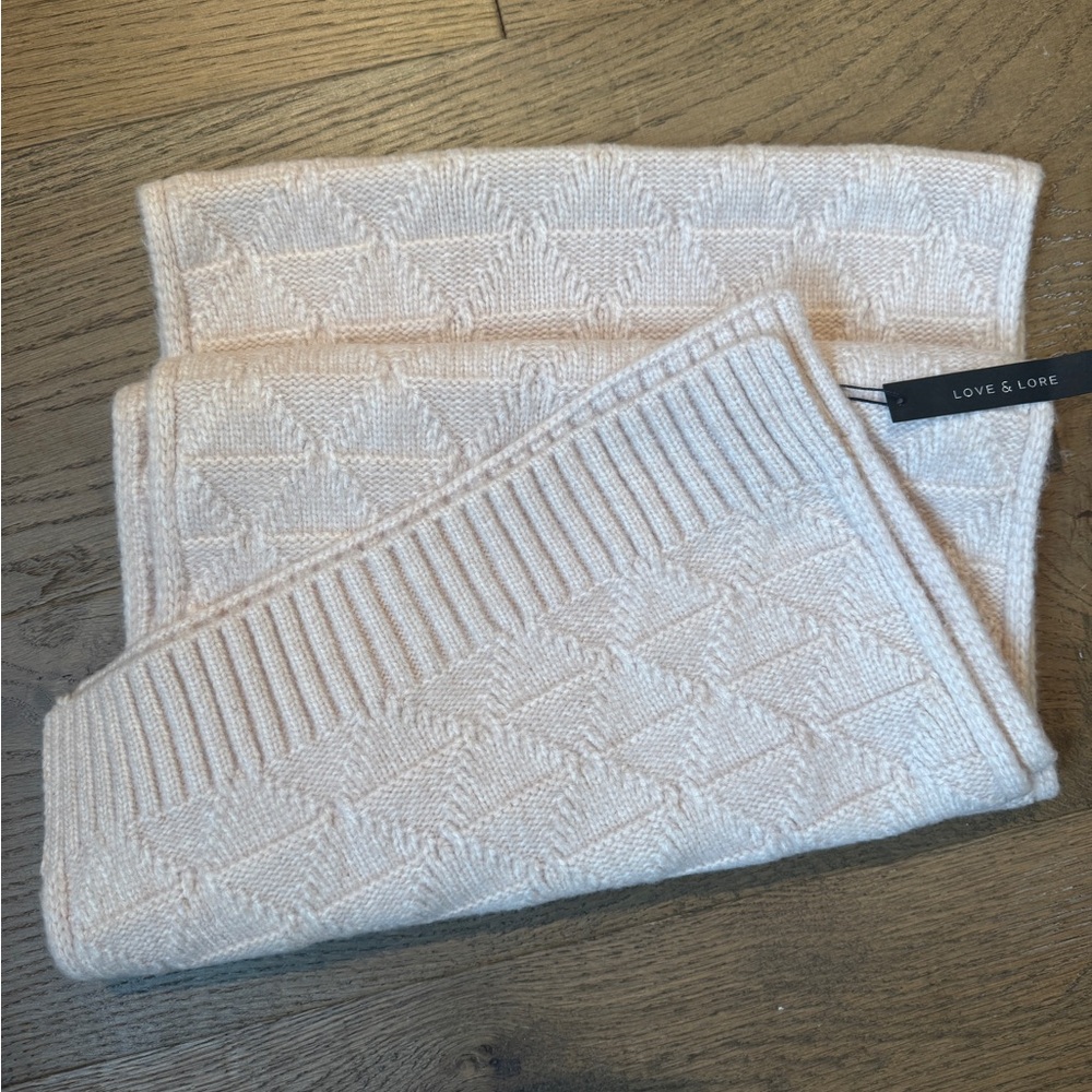 Love & Lore blush Knit Scarf